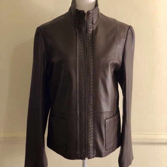 Rem Garson Chocolate Brown Genuine Leather Jackey - Picture 6 of 12